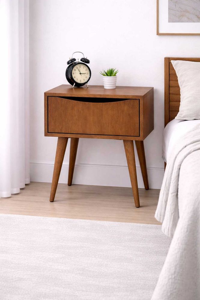Par de Mesas de Cabeceira retro vintage estilo nordico